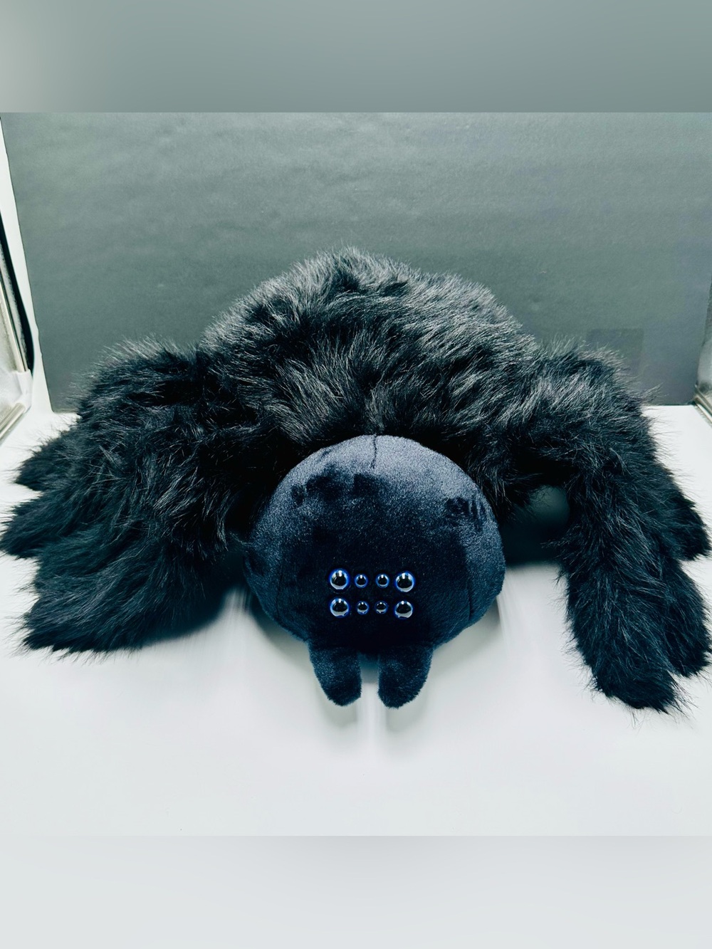 Spencer’s Black Spider Plush Large 19” D Stuffed Animal Toy Halloween Soft